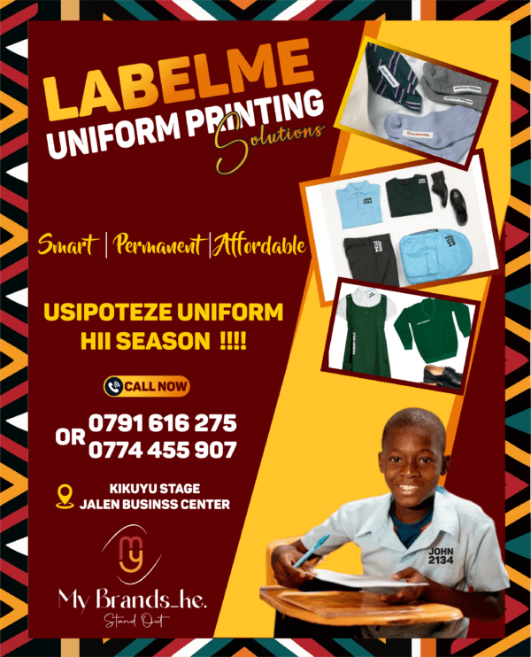 School Uniform Labels