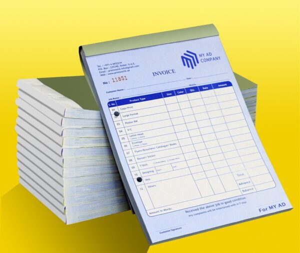 Branded Invoice Book A5